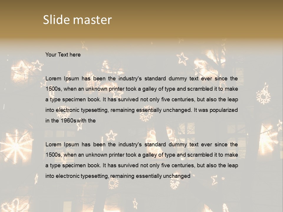 Christmas Decor In Vienna PowerPoint Template