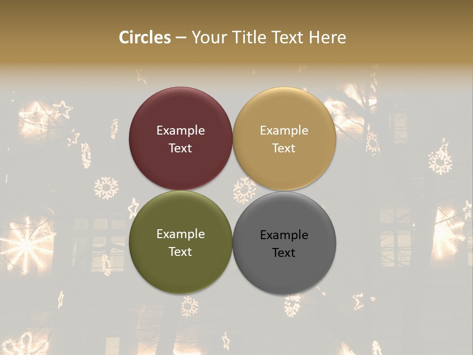 Christmas Decor In Vienna PowerPoint Template