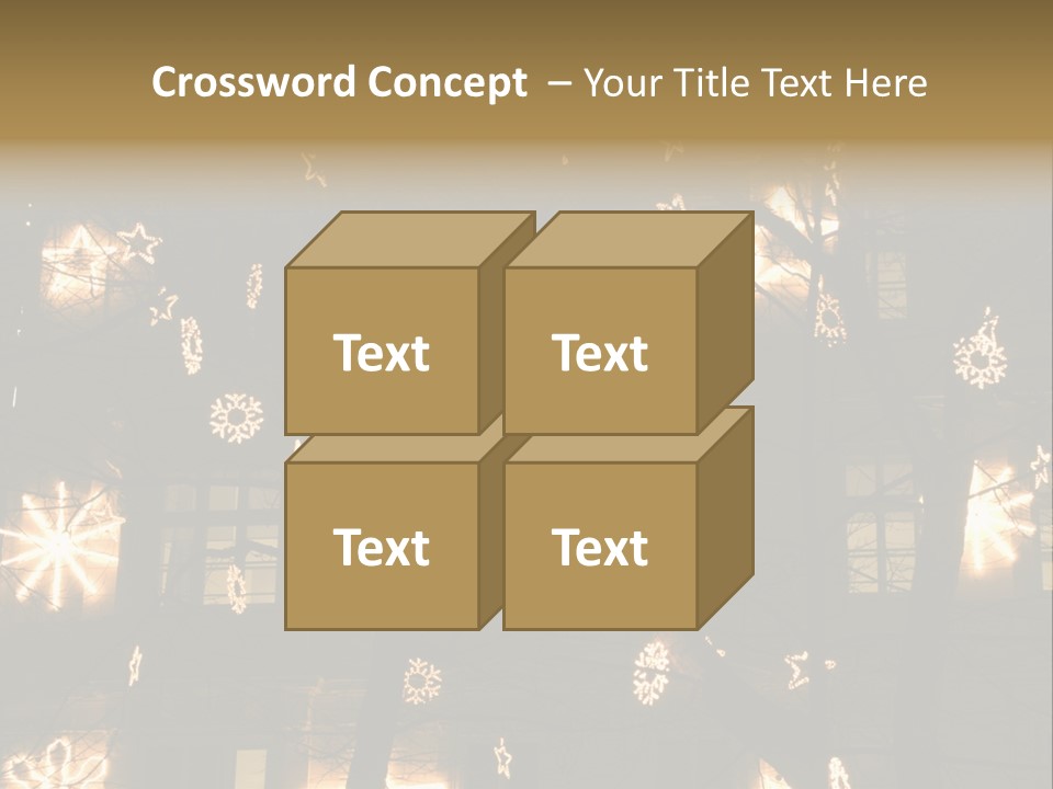Christmas Decor In Vienna PowerPoint Template