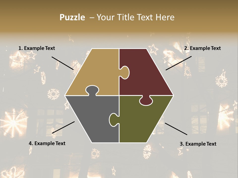 Christmas Decor In Vienna PowerPoint Template