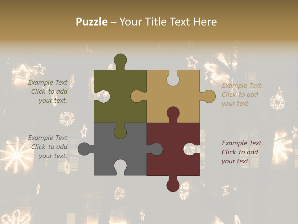 Christmas Decor In Vienna PowerPoint Template