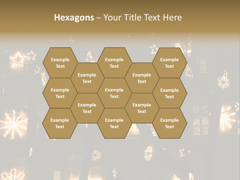 Christmas Decor In Vienna PowerPoint Template