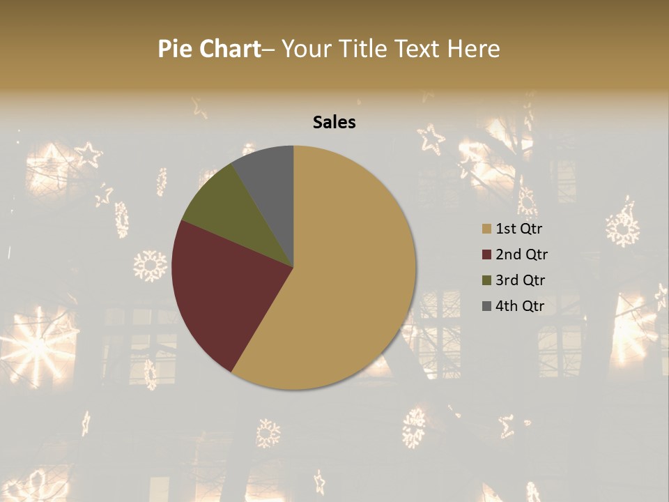 Christmas Decor In Vienna PowerPoint Template