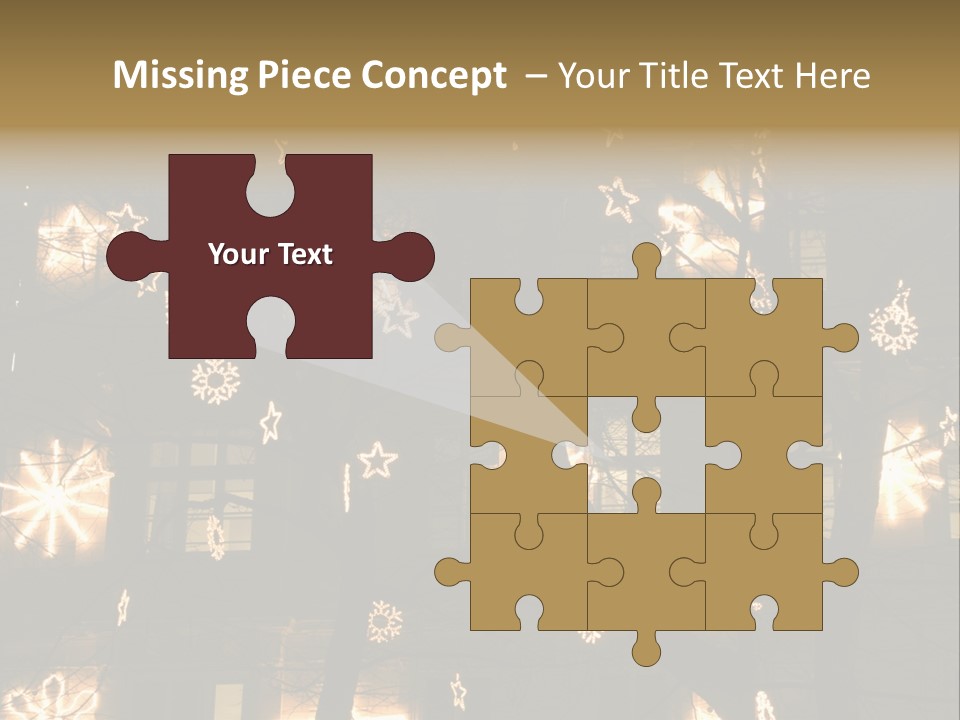 Christmas Decor In Vienna PowerPoint Template