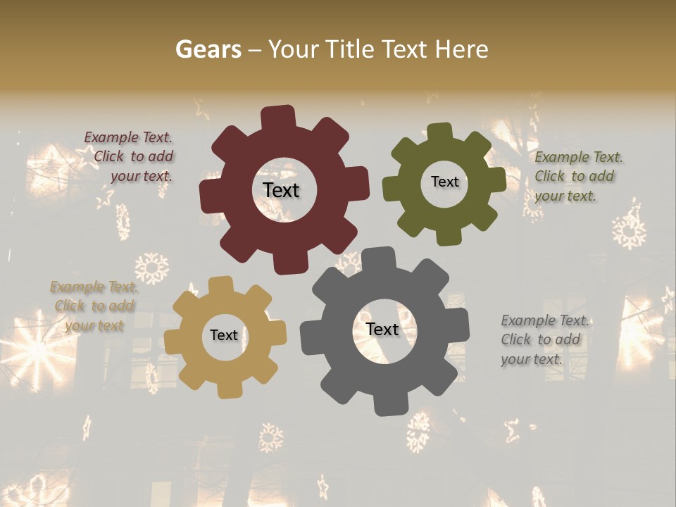 Christmas Decor In Vienna PowerPoint Template