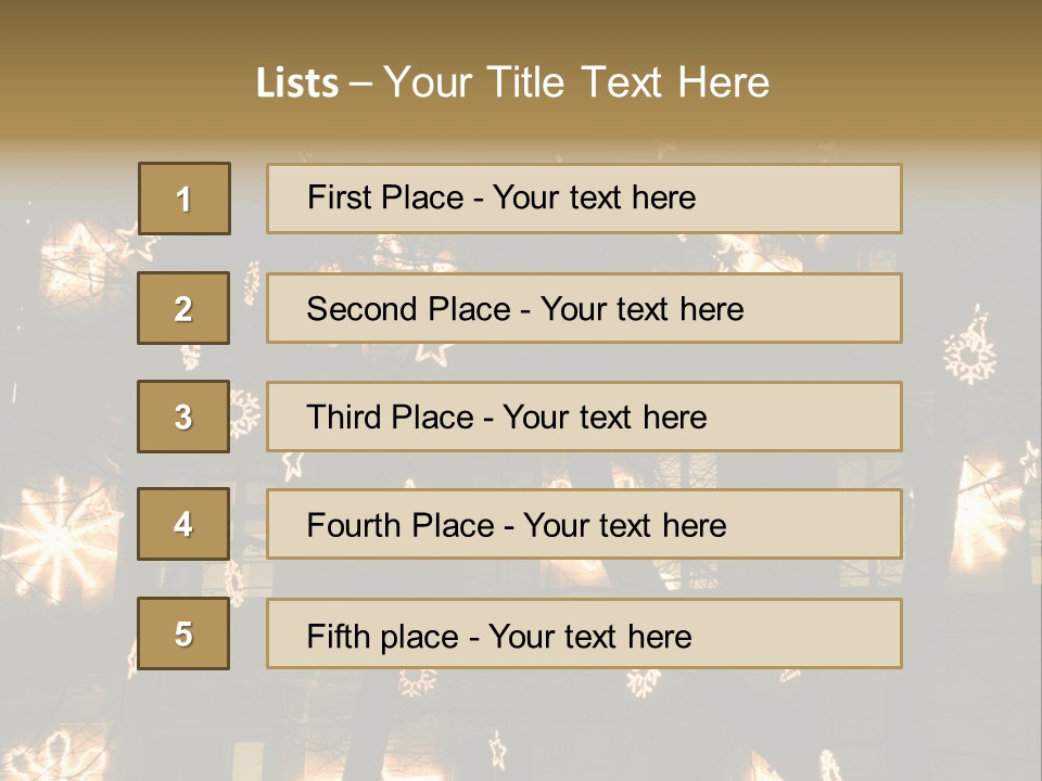 Christmas Decor In Vienna PowerPoint Template