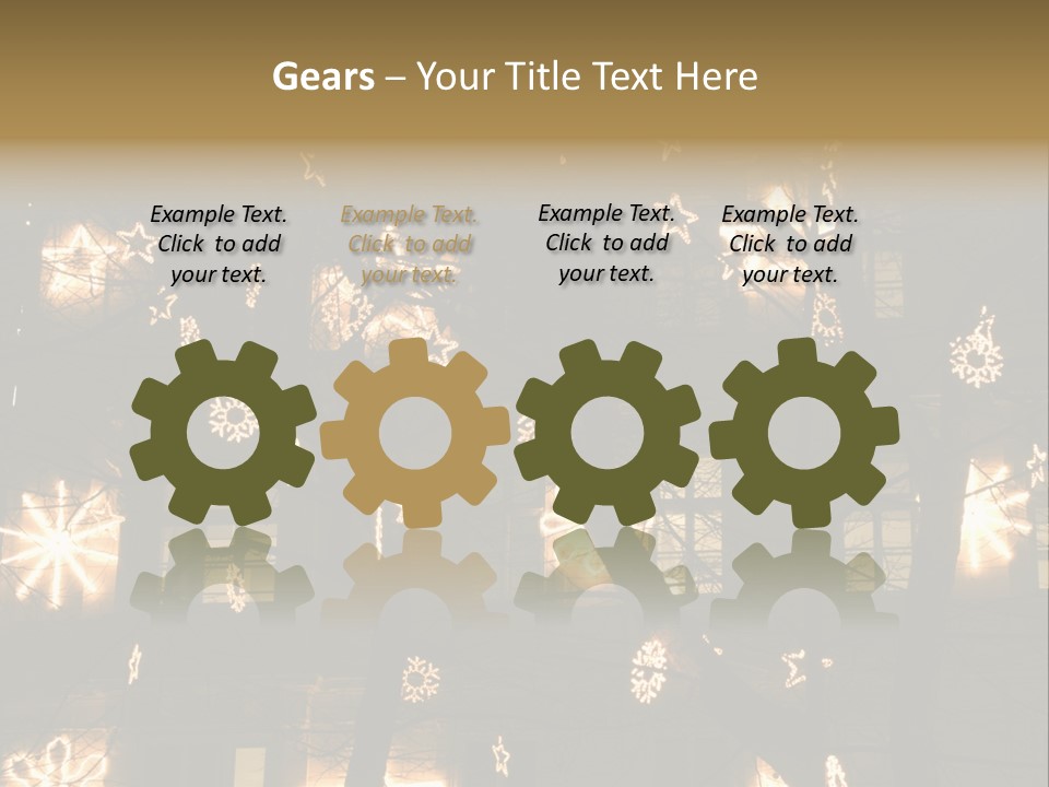 Christmas Decor In Vienna PowerPoint Template