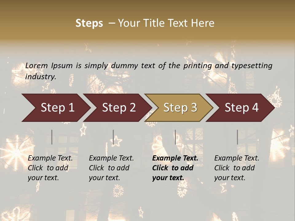 Christmas Decor In Vienna PowerPoint Template
