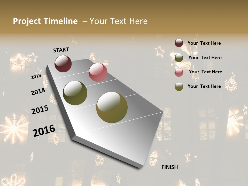 Christmas Decor In Vienna PowerPoint Template