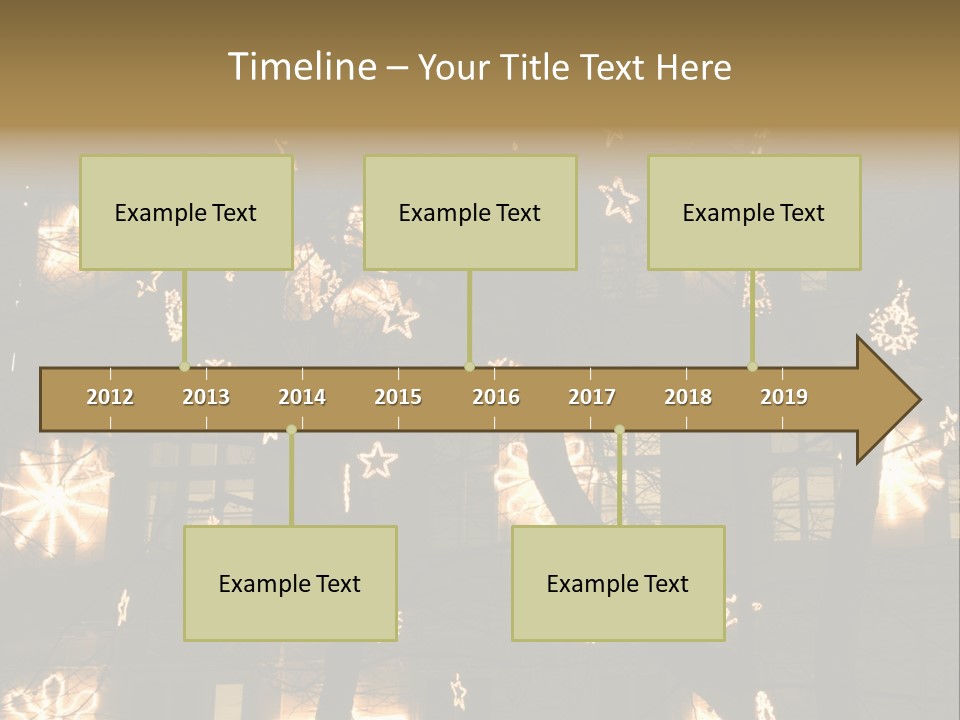 Christmas Decor In Vienna PowerPoint Template