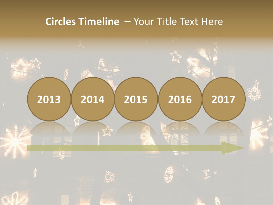 Christmas Decor In Vienna PowerPoint Template