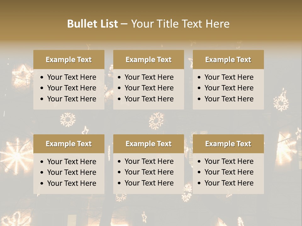 Christmas Decor In Vienna PowerPoint Template