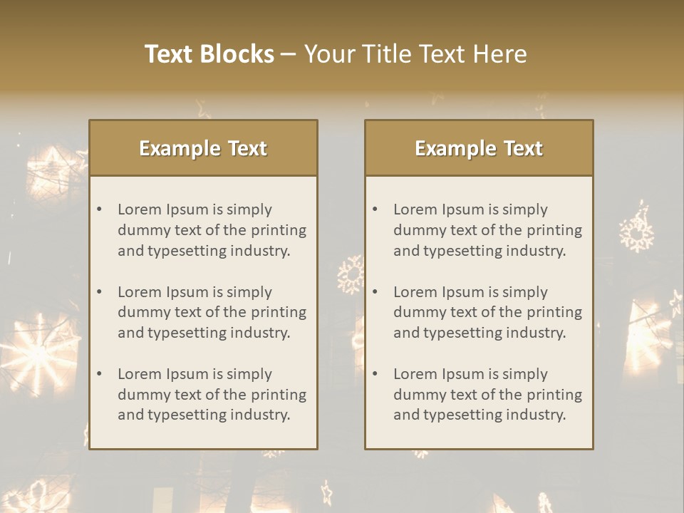 Christmas Decor In Vienna PowerPoint Template