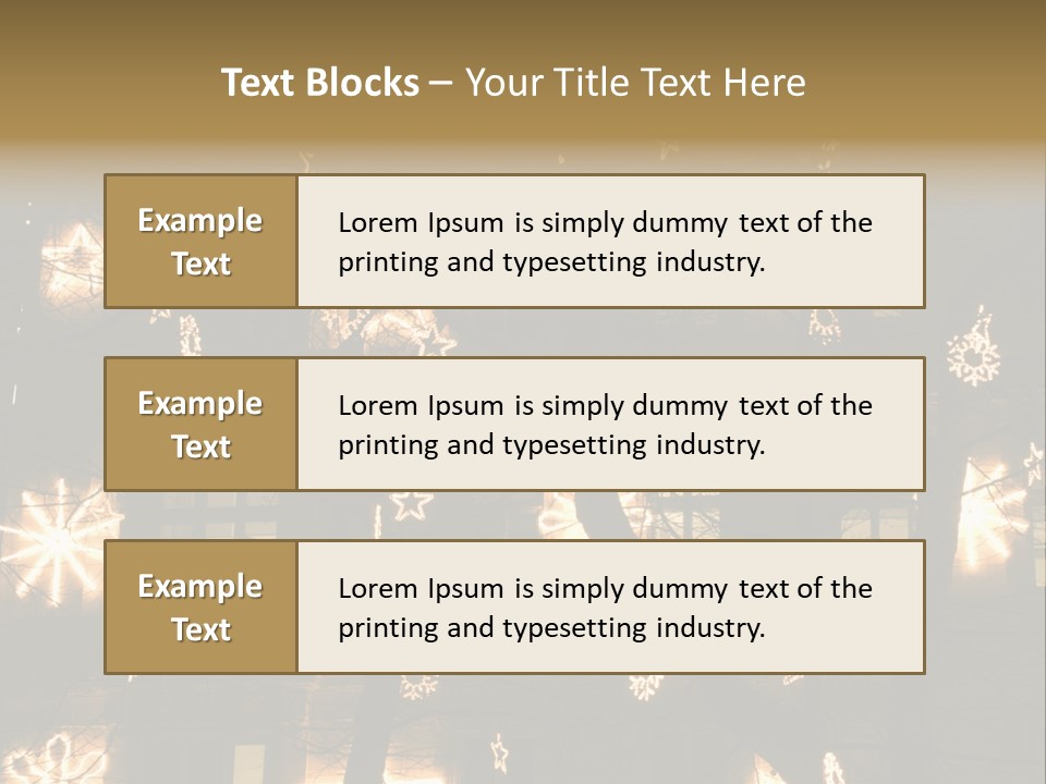 Christmas Decor In Vienna PowerPoint Template