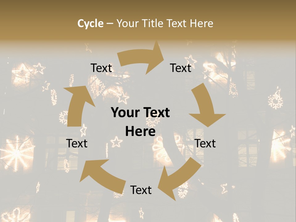Christmas Decor In Vienna PowerPoint Template