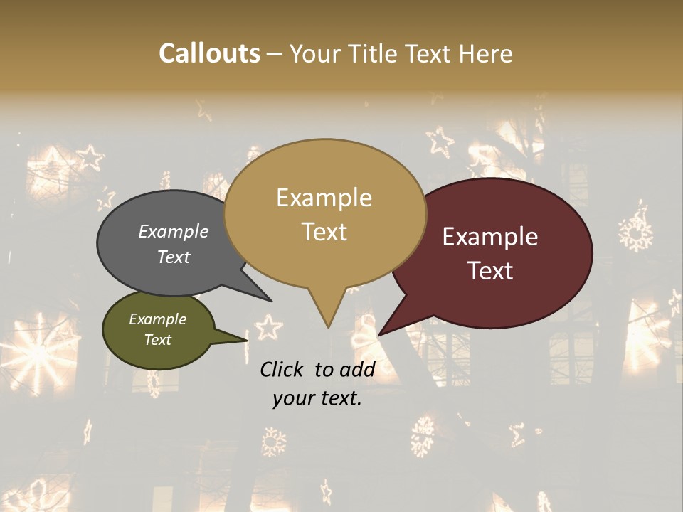 Christmas Decor In Vienna PowerPoint Template
