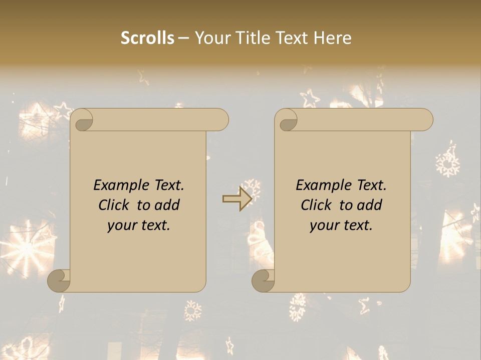 Christmas Decor In Vienna PowerPoint Template
