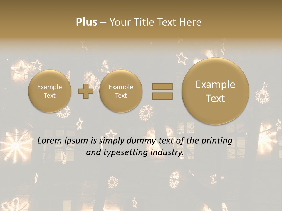 Christmas Decor In Vienna PowerPoint Template