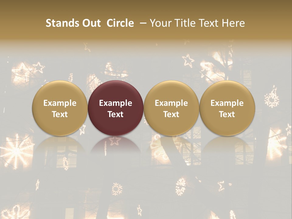 Christmas Decor In Vienna PowerPoint Template