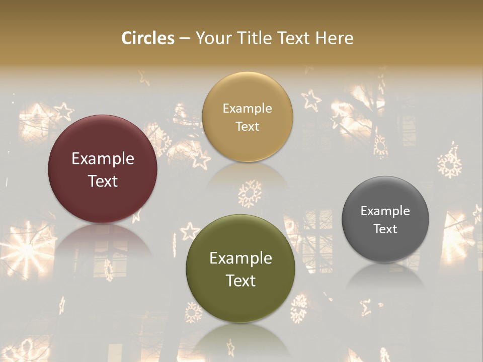 Christmas Decor In Vienna PowerPoint Template