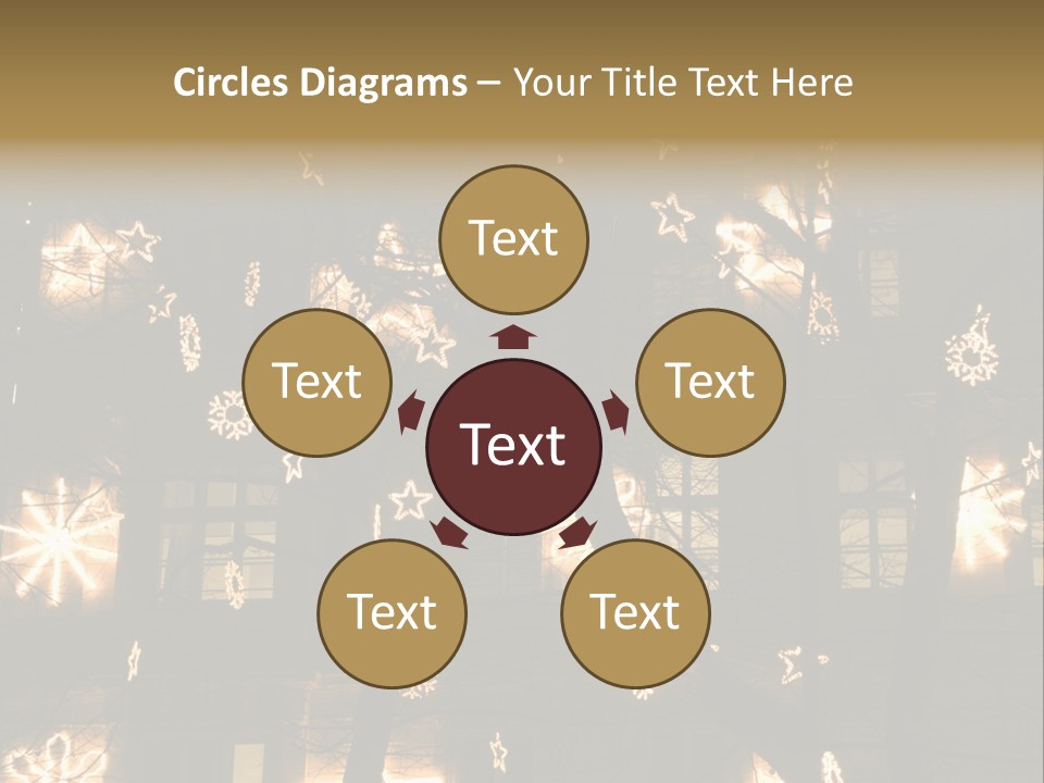 Christmas Decor In Vienna PowerPoint Template