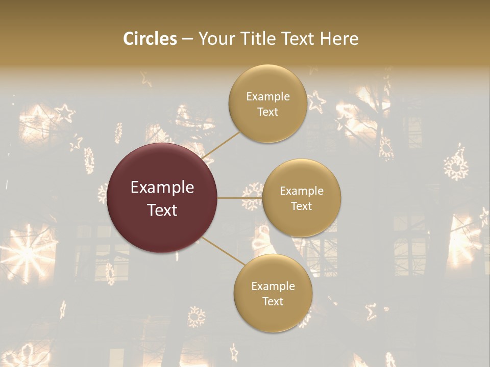 Christmas Decor In Vienna PowerPoint Template