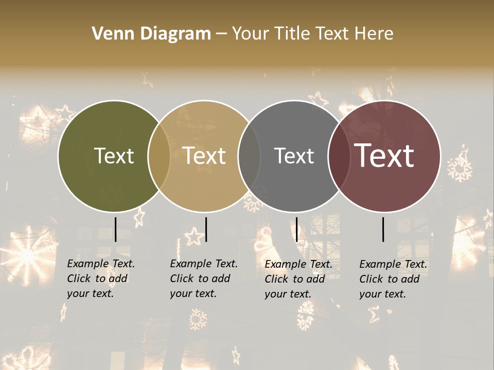 Christmas Decor In Vienna PowerPoint Template