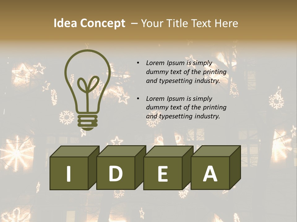 Christmas Decor In Vienna PowerPoint Template