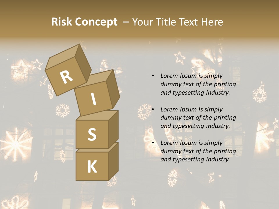 Christmas Decor In Vienna PowerPoint Template