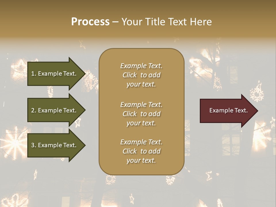 Christmas Decor In Vienna PowerPoint Template