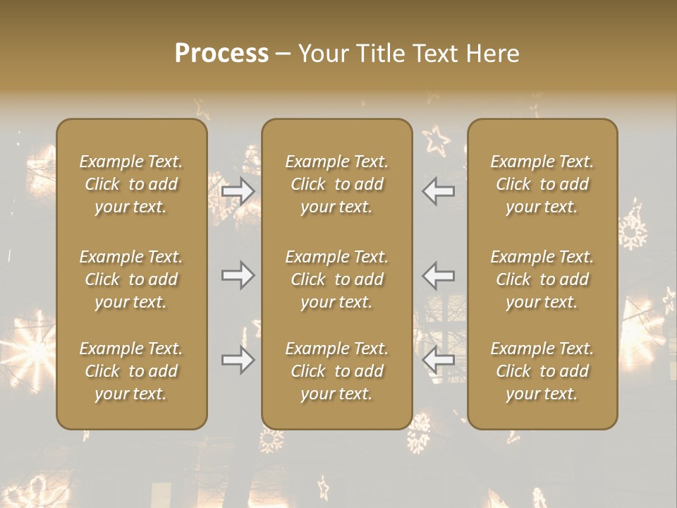 Christmas Decor In Vienna PowerPoint Template