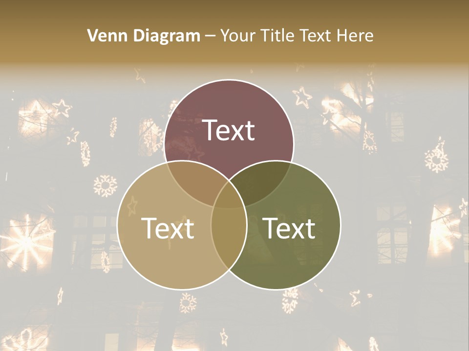 Christmas Decor In Vienna PowerPoint Template