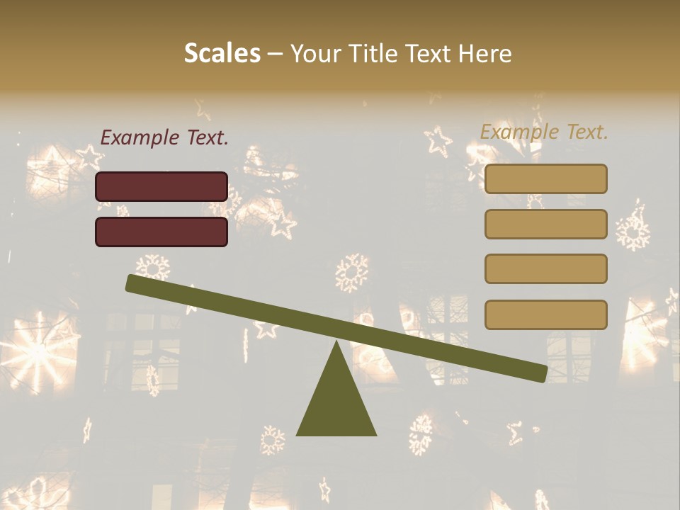 Christmas Decor In Vienna PowerPoint Template