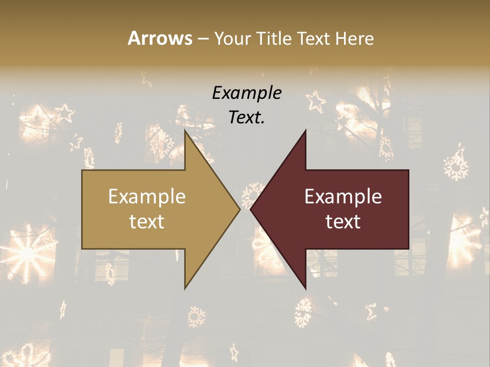 Christmas Decor In Vienna PowerPoint Template