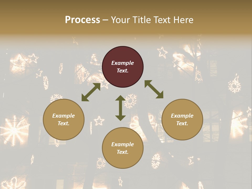 Christmas Decor In Vienna PowerPoint Template