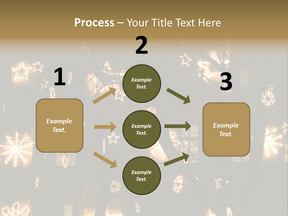 Christmas Decor In Vienna PowerPoint Template