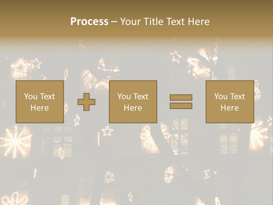 Christmas Decor In Vienna PowerPoint Template