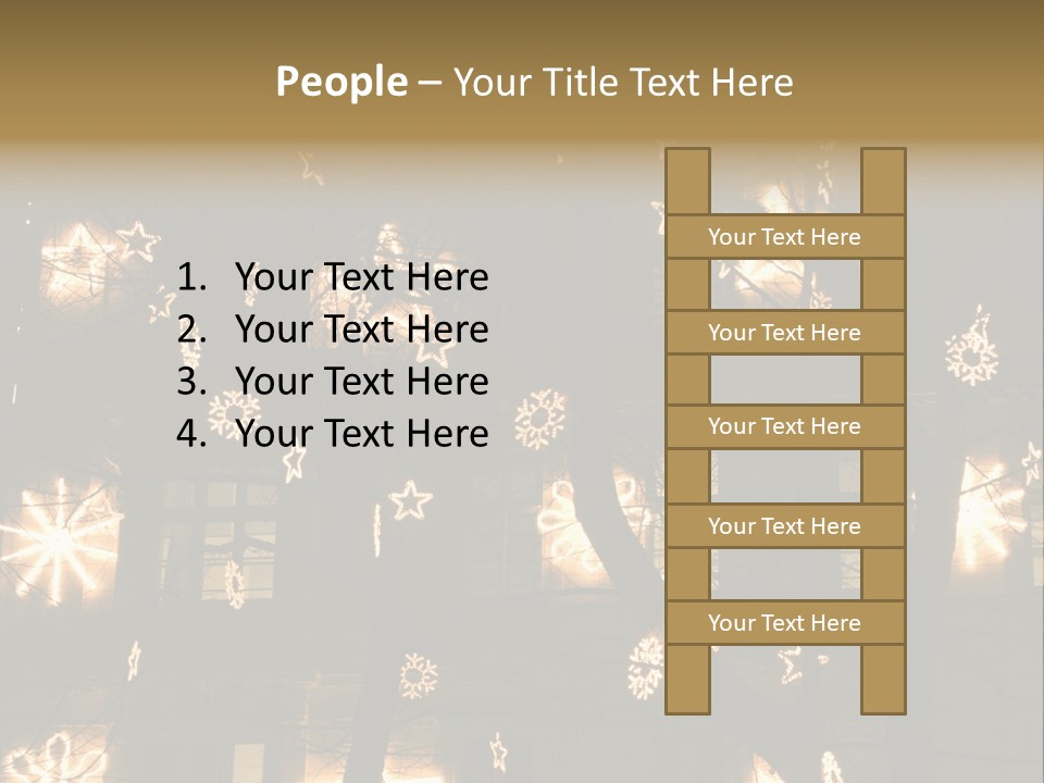 Christmas Decor In Vienna PowerPoint Template