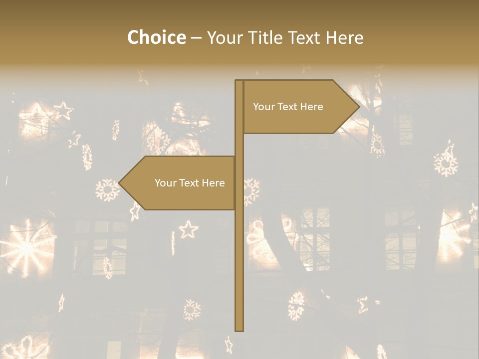 Christmas Decor In Vienna PowerPoint Template