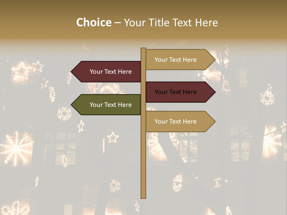 Christmas Decor In Vienna PowerPoint Template