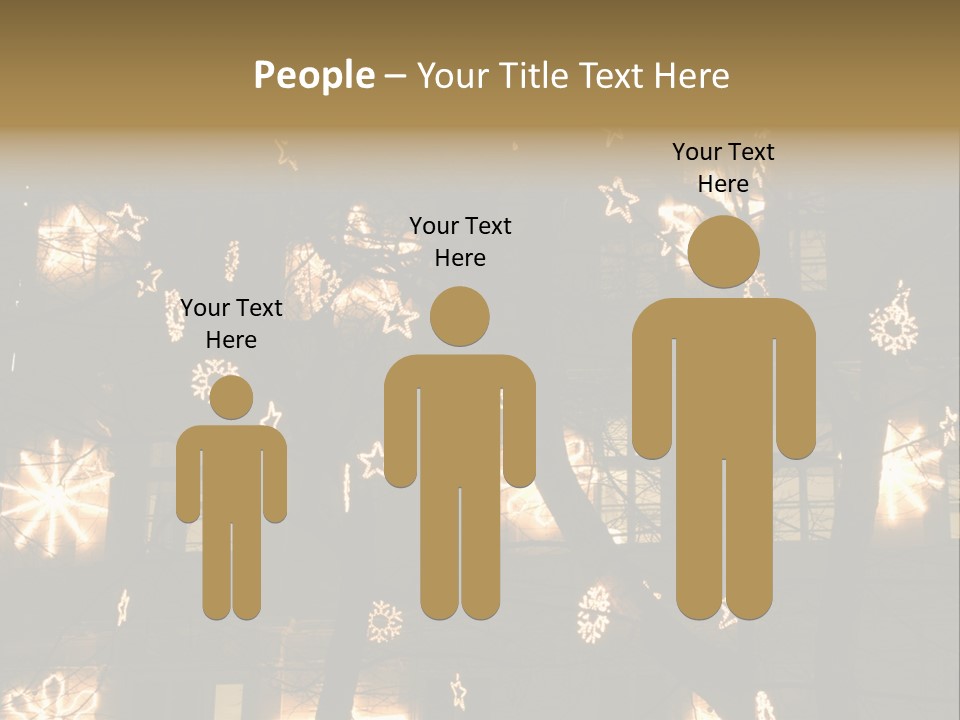 Christmas Decor In Vienna PowerPoint Template