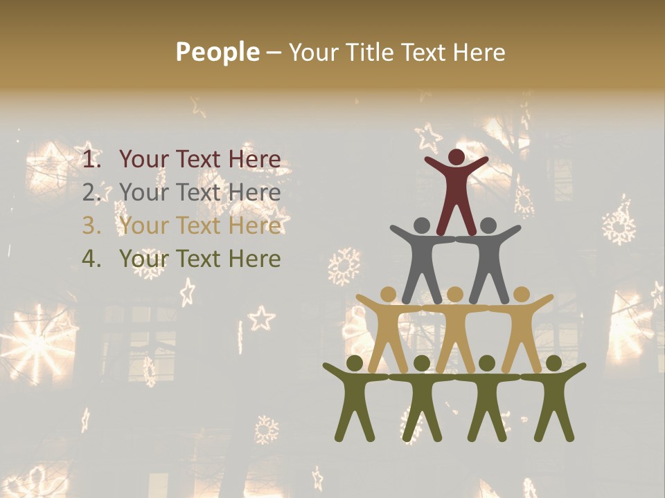 Christmas Decor In Vienna PowerPoint Template