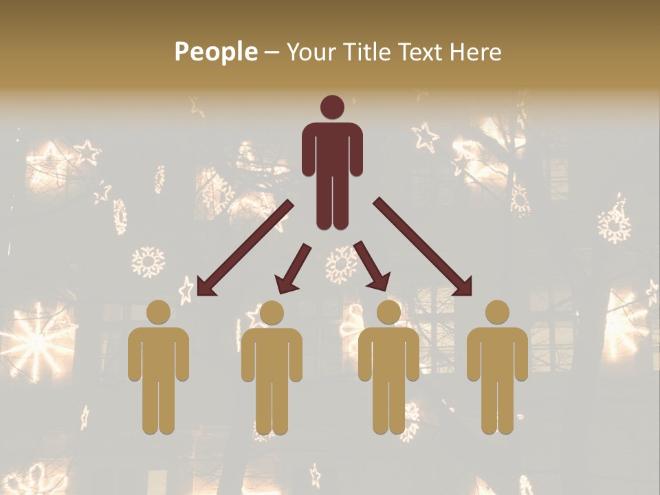 Christmas Decor In Vienna PowerPoint Template