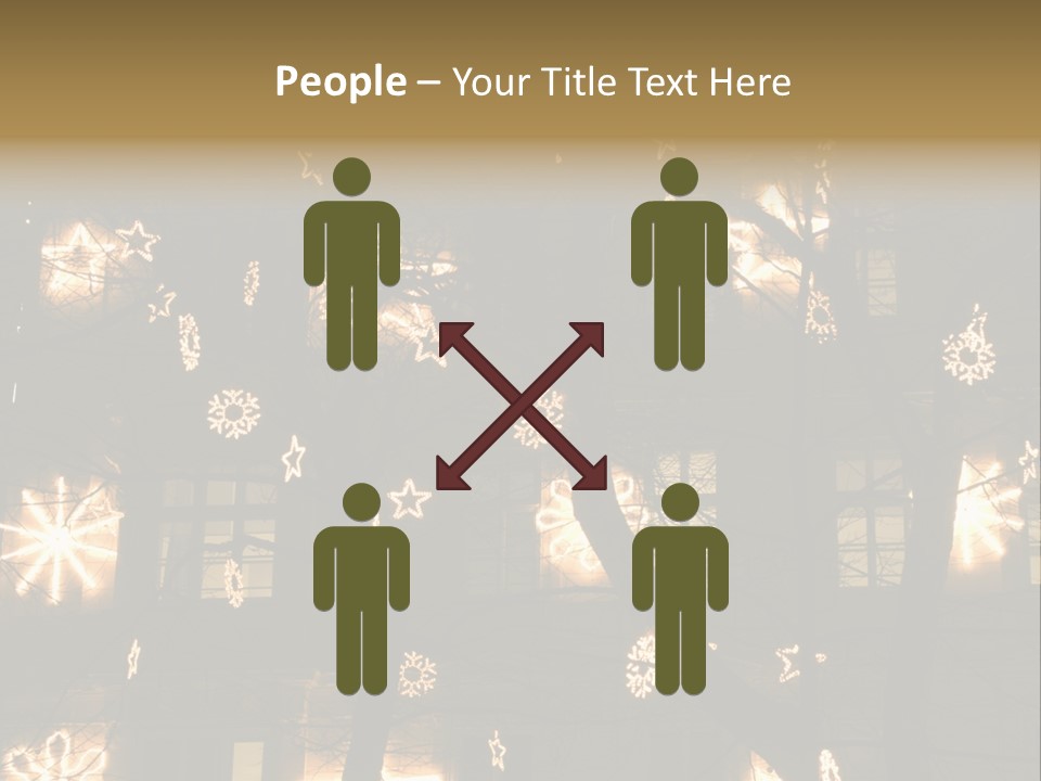 Christmas Decor In Vienna PowerPoint Template