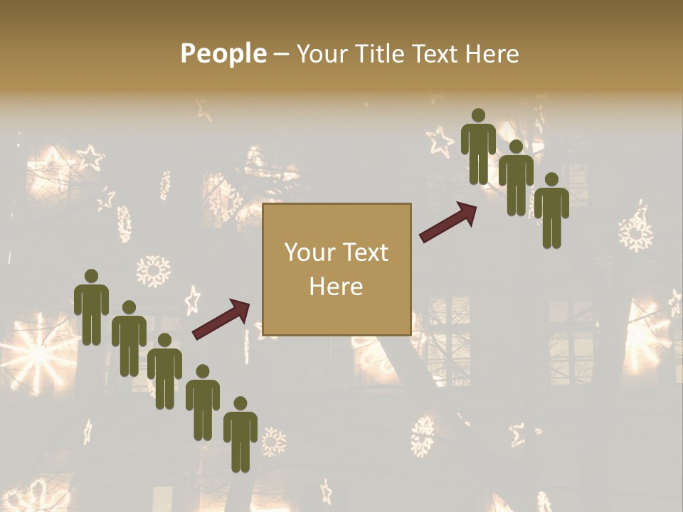 Christmas Decor In Vienna PowerPoint Template