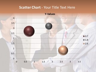 Business People Are Shaking Hands Confirming A Sale PowerPoint Template