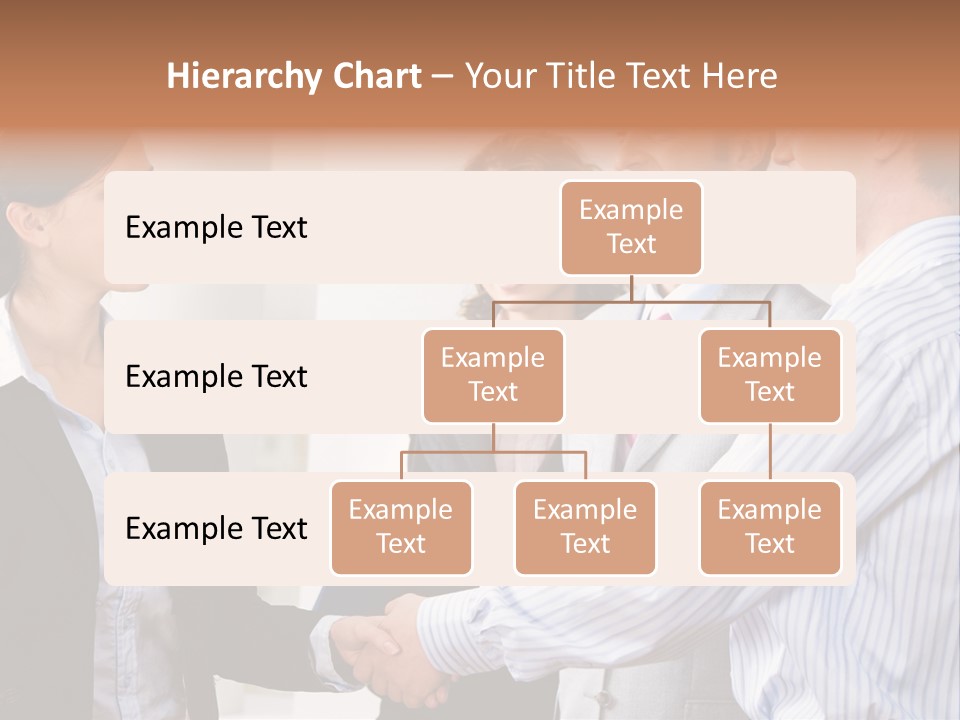 Business People Are Shaking Hands Confirming A Sale PowerPoint Template