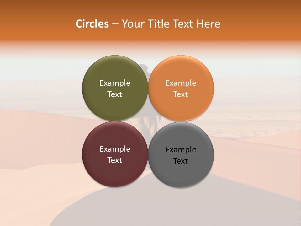 A Man Walking Across A Desert With A Sky Background PowerPoint Template