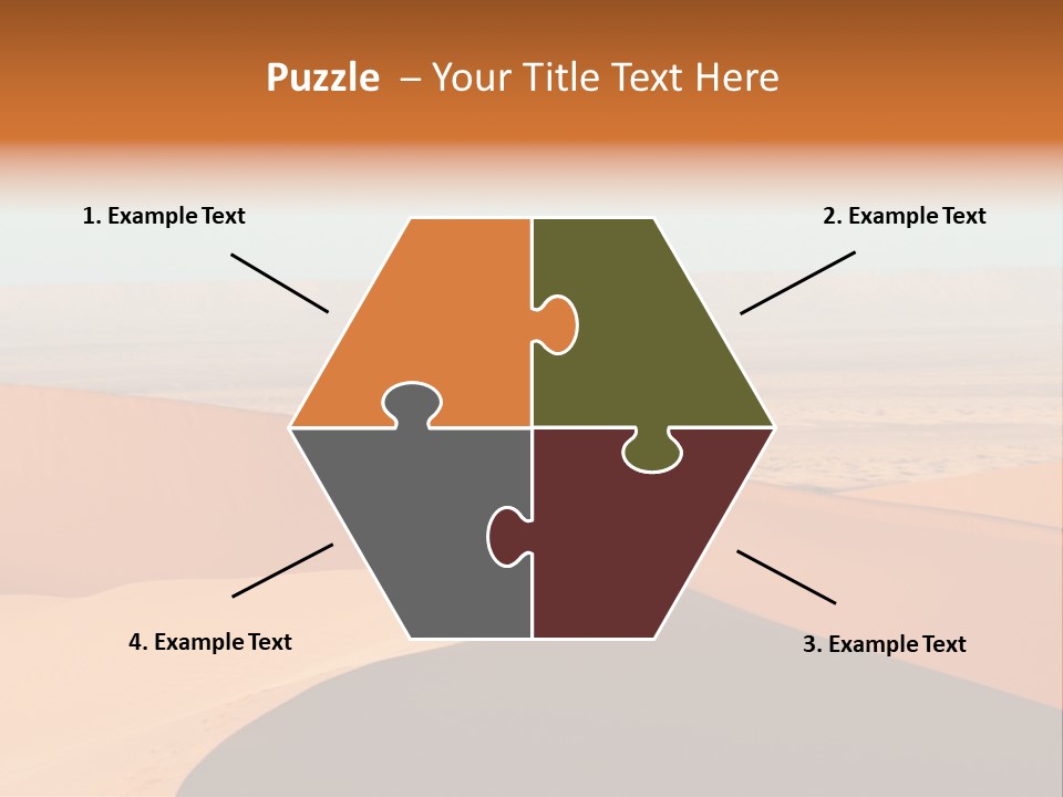 A Man Walking Across A Desert With A Sky Background PowerPoint Template