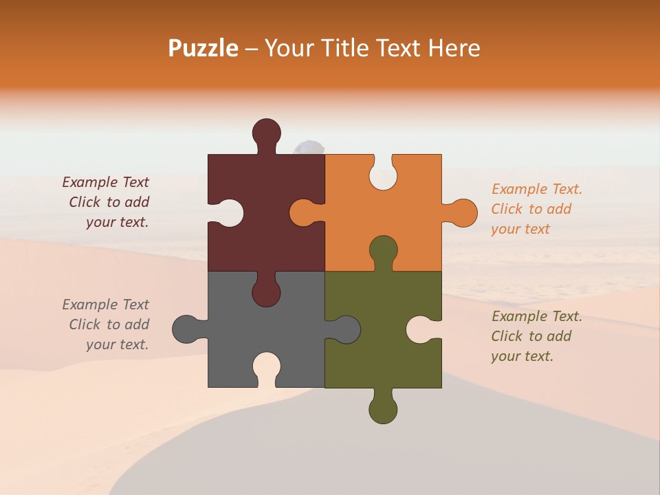 A Man Walking Across A Desert With A Sky Background PowerPoint Template